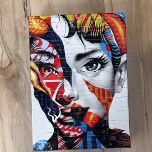 Tristan Eaton Audrey of Mulberry Abstract Portrait Puzzle. Audrey Hepburn
